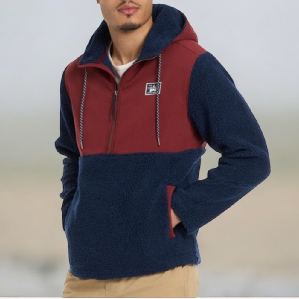 Hurley Mixed Media Hybrid Half Zip Hoodie